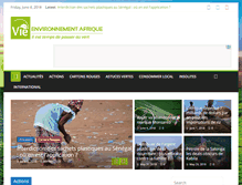 Tablet Screenshot of environnement-afrique.com